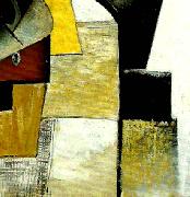 Kazimir Malevich, detail of portrait of the composer matiushin,